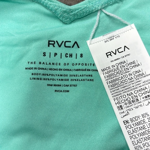 RVCA 2 piece Aqua Bikini Set size Small - Picture 5 of 8